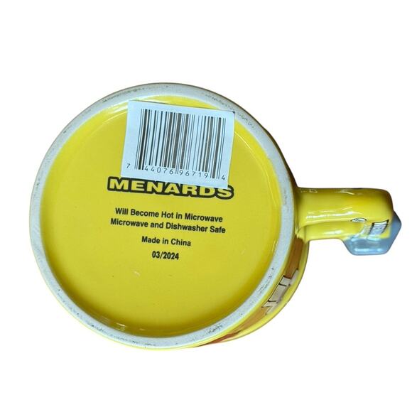 Menards Yellow 3D Tools Coffee Mug Cup Pliers Wrench Screwdriver Large Handyman - Picture 6 of 6